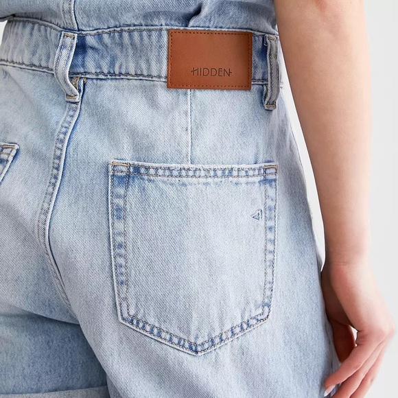 Dylan Cuffed Denim Romper - Picture 4 of 7